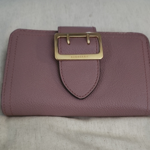Burberry Dusty Rose Leather Wallet - Picture 1 of 7